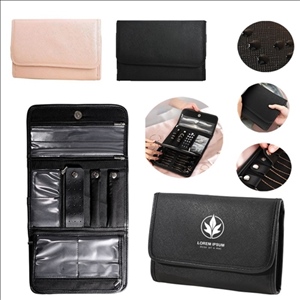 PU Material Simple Folding Jewelry Storage Bag Multi-Category Organizer